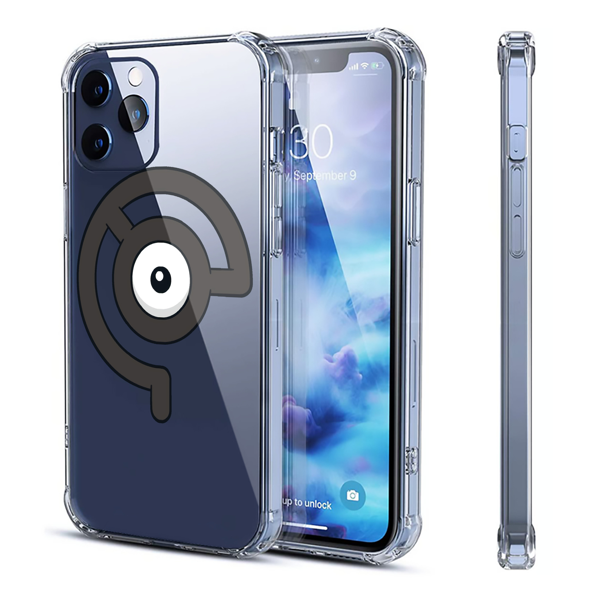 （画像用） ポケットモンスター Pokémon 【iPhone 12シリーズ対応】透明スマホケース（クリアソフトケース）